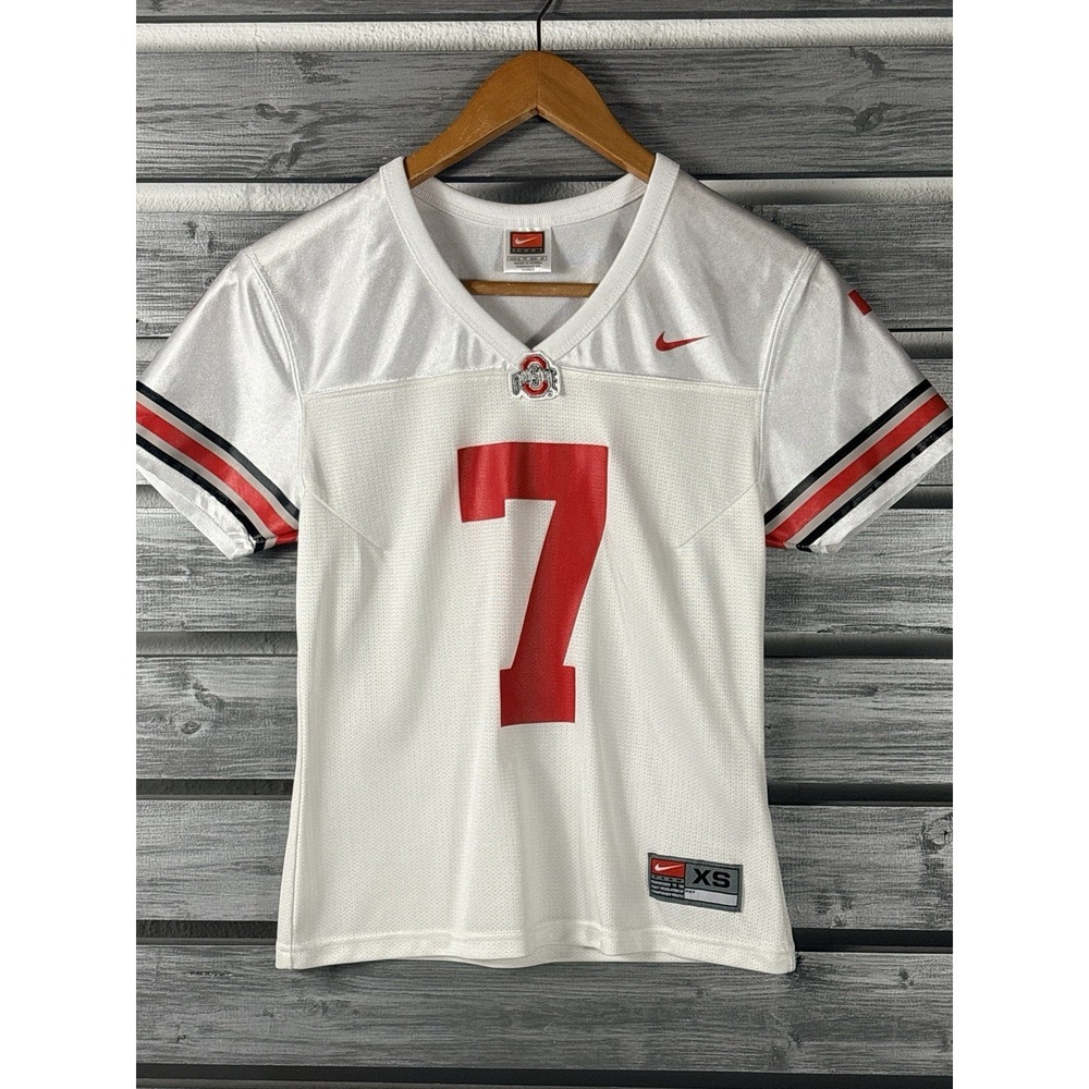 Ohio State Buckeyes Nike Jersey Womens XS White #7